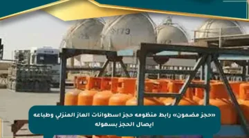 «حجز مضمون» رابط منظومة حجز إسطوانات العاز المنزلي وطباعة إيصال الحجز بسهولة